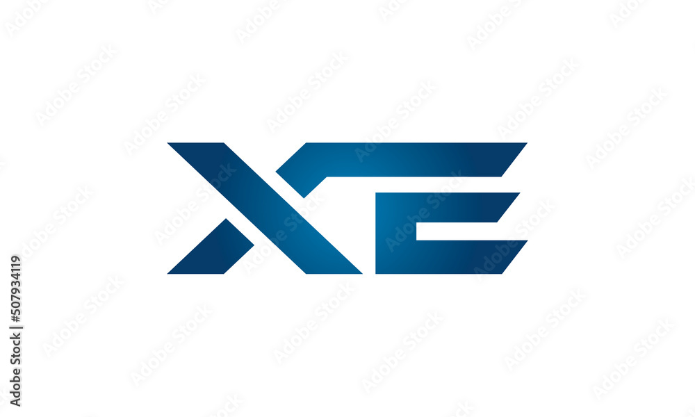 XE linked letters logo icon