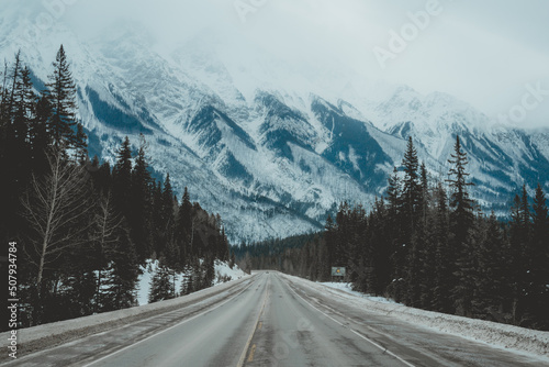 British Columbia, Alberta_snowy highway