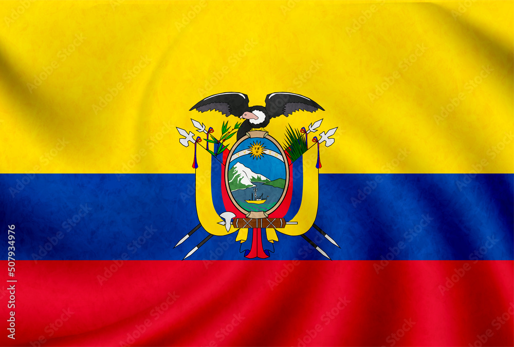 エクアドル 国 旗 アイコン Stock Vector Adobe Stock