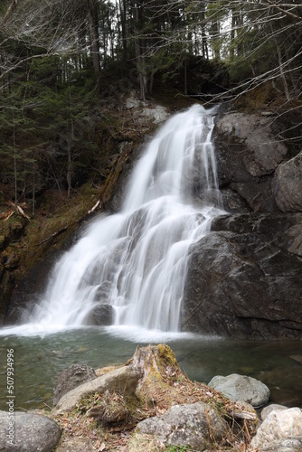 beautiful waterfall in the forest