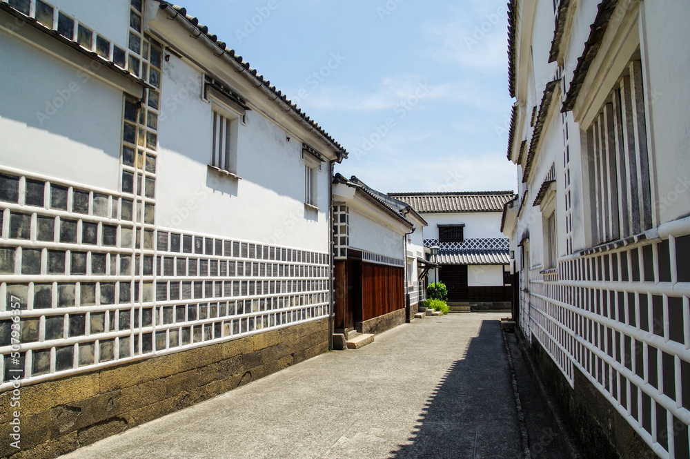 日本の伝統家屋が多く残る倉敷美観地区