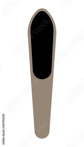 Foot file callus remover vector illustration.