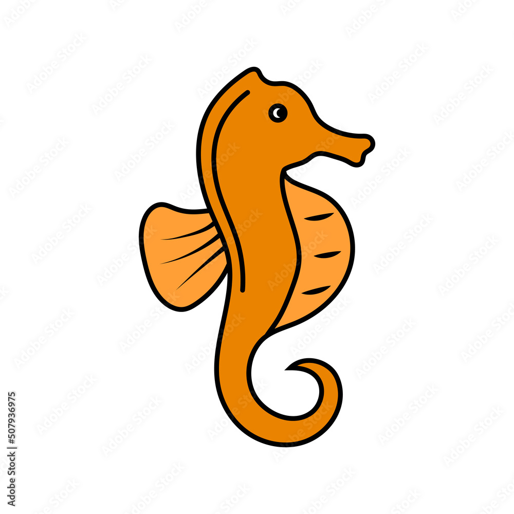 Fototapeta premium seahorse icon design template vector illustration