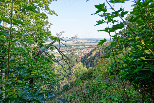 Teufels Mauer Thale.Obscurum Thale. photo