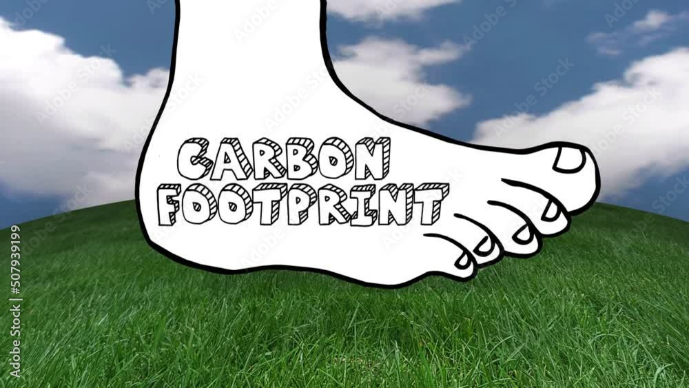 Reduce Your Carbon Footprint Save Environment Reduce Reuse Recycle 3d ...