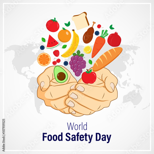 Vector illustration concept of World Food Safety Day banner
