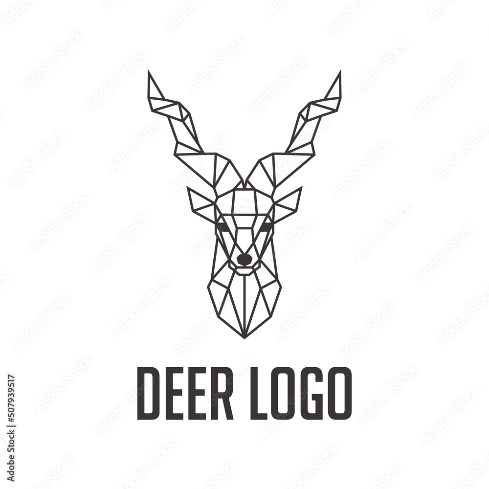 deer antlers logo design vector illustration deer antlers logo design vector illustration