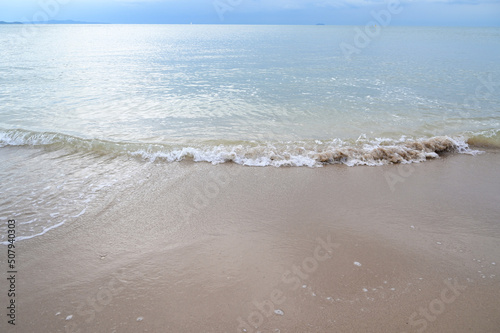 Fototapeta Naklejka Na Ścianę i Meble -  sea and sand with blue sky, natural background