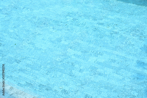 blue swimming pool background, interior design