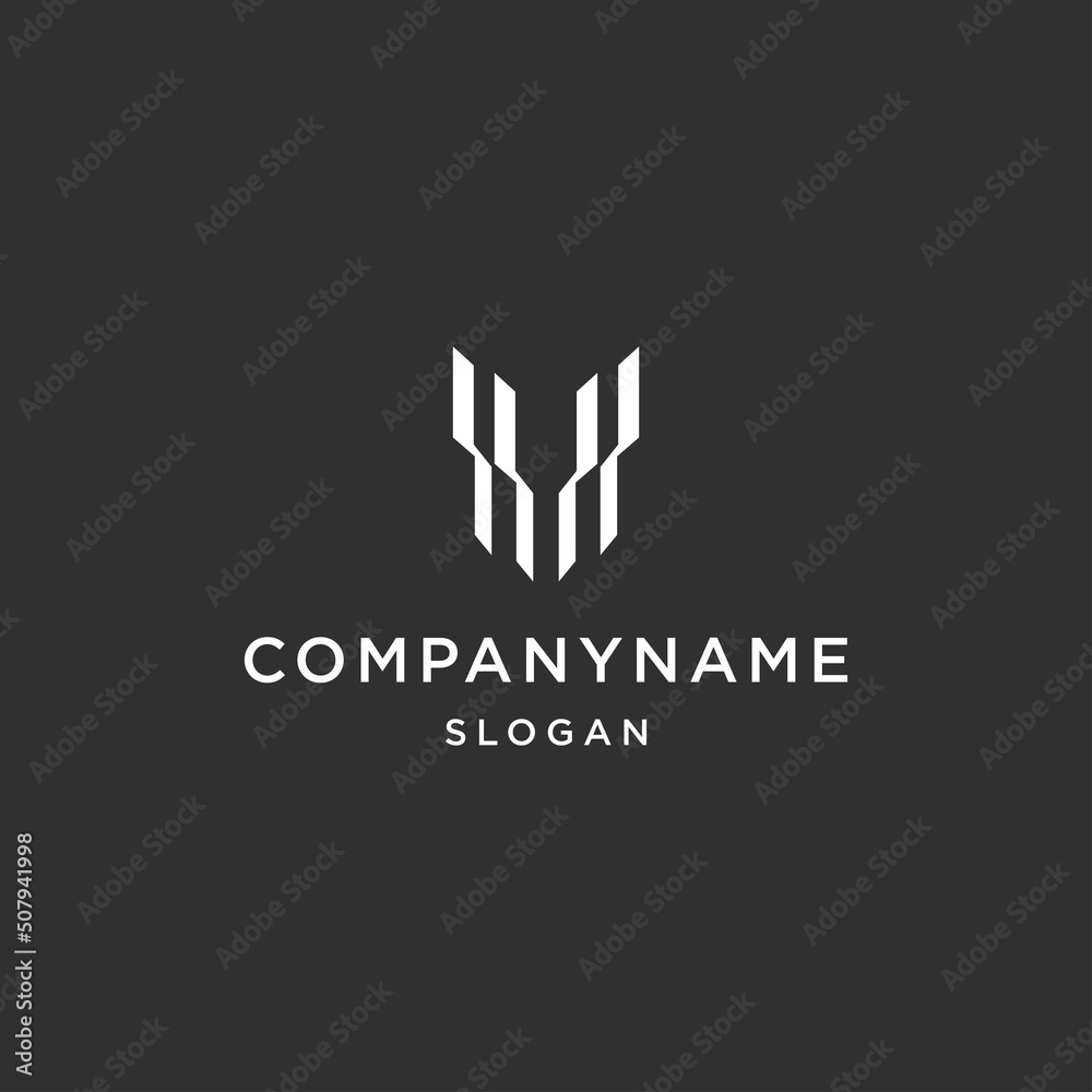 Letter m line art logo template vector illustration design Letter m line art logo template vector illustration design