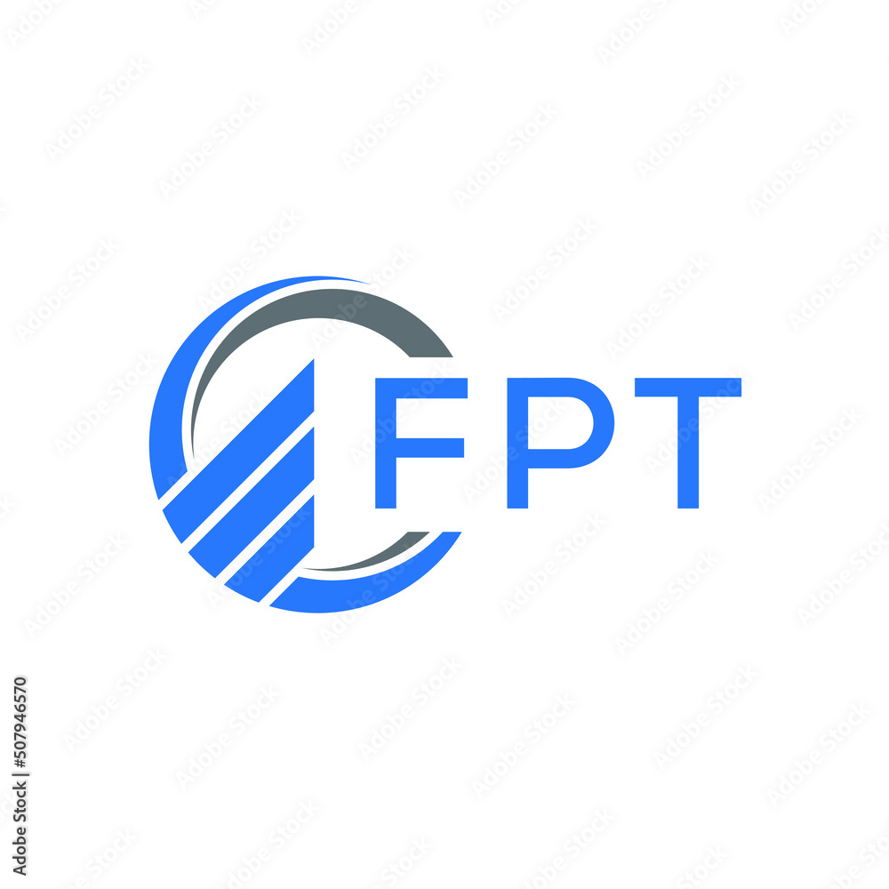 FPT Flat accounting logo design on white background. FPT creative initials Growth graph letter logo concept. FPT business finance logo design. FPT Flat accounting logo design on white background. FPT creative initials Growth graph letter logo concept. FPT business finance logo design.
