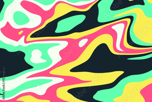 Colorful Liquify Background Wallpaper Art Design illustration 