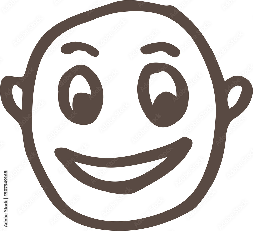 Hand drawn people icon sign symbol design