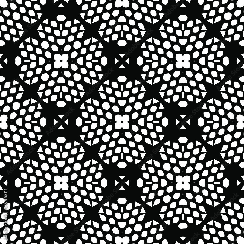 Abstract background with repeat pattern . black and white color. Unique geometric vector swatch. Perfect for site backdrop, wrapping paper, wallpaper, textile and surface design. 