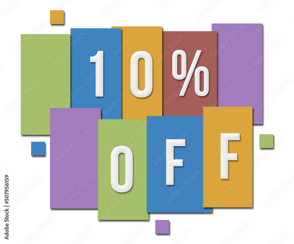Discount Ten Percent Off Colorful Light Stripes Group Discount Ten Percent Off Colorful Light Stripes Group