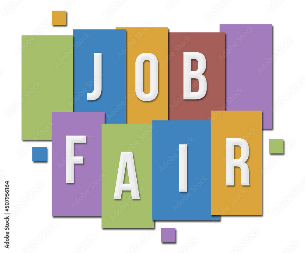 Job Fair Colorful Light Stripes Group Job Fair Colorful Light Stripes Group