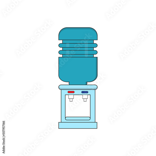 Water dispenser design Free Vector