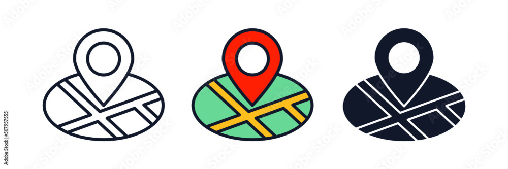 gps tracking icon symbol template for graphic and web design collection ...
