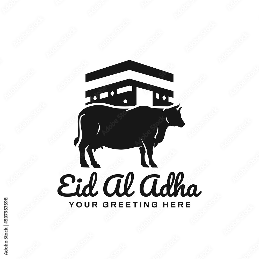 Obraz premium Eid al adha logo