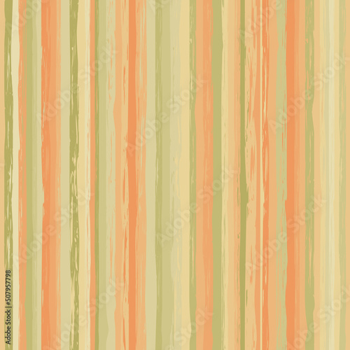 green and orange lines with jagged edges. vector seamless pattern. vertical repetitive background. geometric fabric swatch. wrapping paper. continuous print. design template for apparel, textile