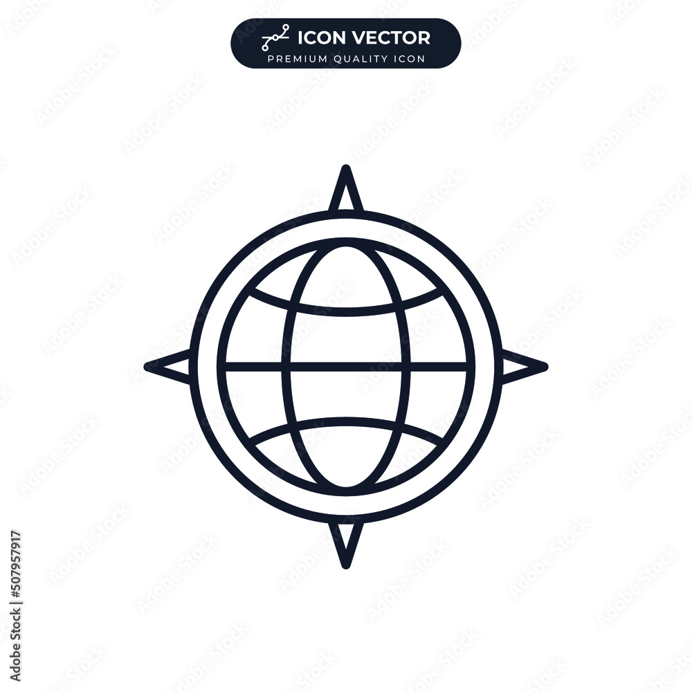 compass icon symbol template for graphic and web design collection logo vector illustration compass icon symbol template for graphic and web design collection logo vector illustration