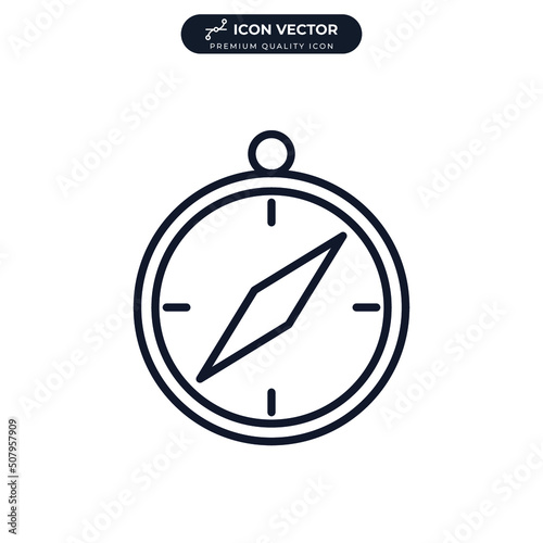 Free Download compass icon symbol template for graphic and web design collection logo vector illustration - GFXLoad