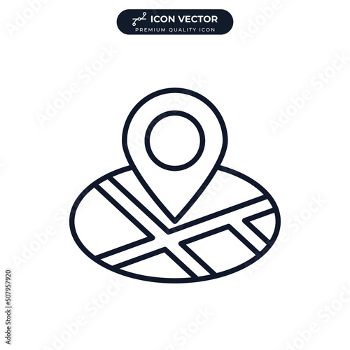 gps tracking icon symbol template for graphic and web design collection logo vector illustration