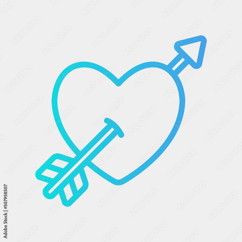 Love cupid icon in gradient style, use for website mobile app presentation Love cupid icon in gradient style, use for website mobile app presentation