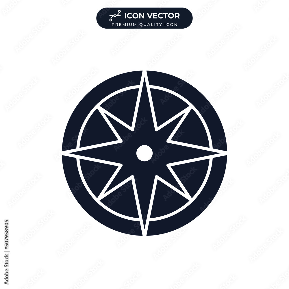 wind rose icon symbol template for graphic and web design collection logo vector illustration wind rose icon symbol template for graphic and web design collection logo vector illustration