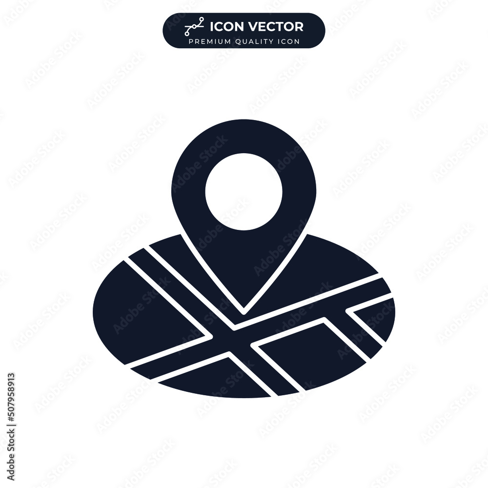 gps tracking icon symbol template for graphic and web design collection logo vector illustration