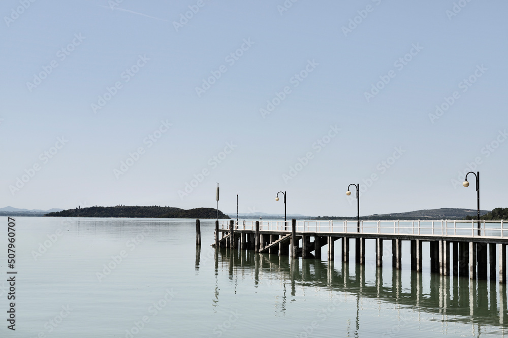 Lakefront and pier -Italy-