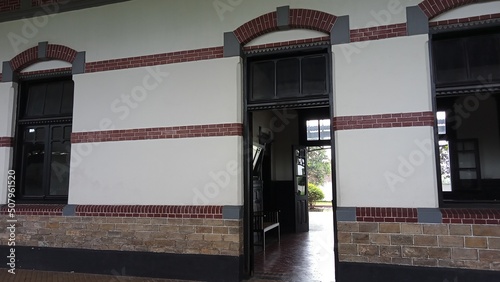 vintage train station building architecture