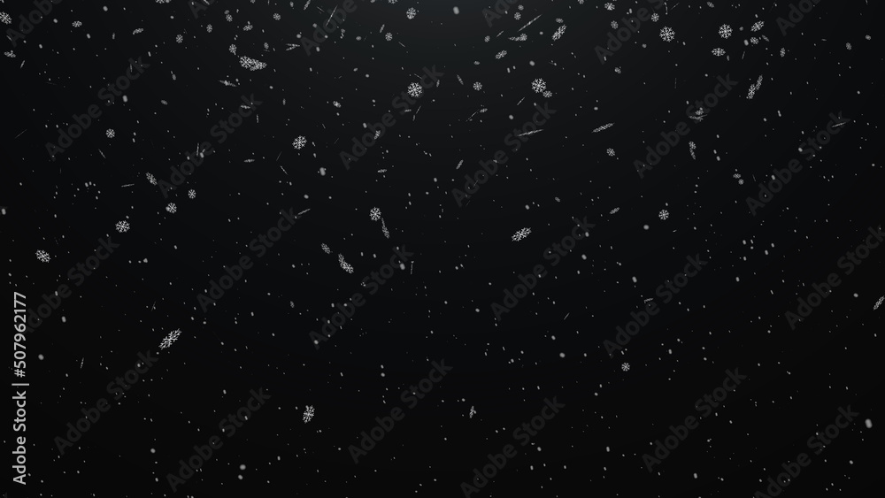 Snowfall particle background for background usage concept