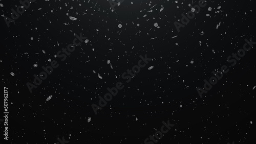 Snowfall particle background for background usage concept