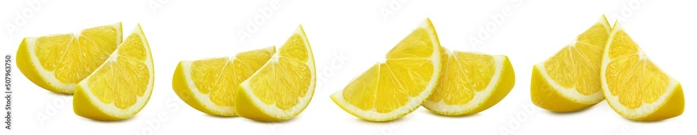 Lemon isolated on white background