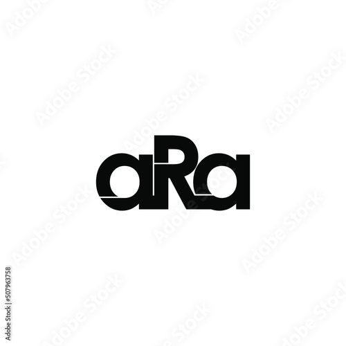 ara letter original monogram logo design