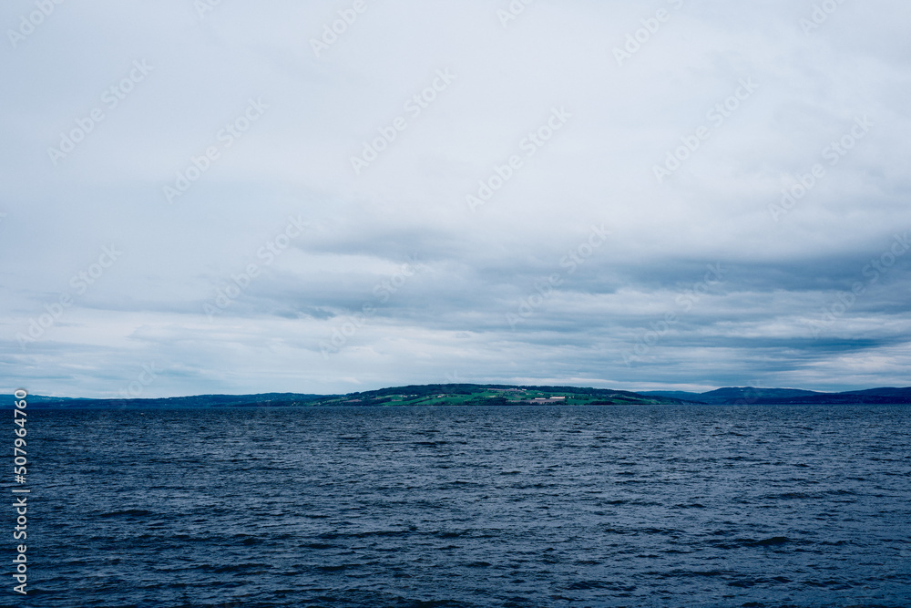 View towards Helgøya Island of Lake Mjøsa in May.