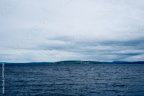 View towards Helgøya Island of Lake Mjøsa in May.