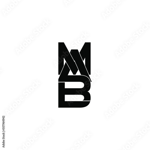 mab letter original monogram logo design