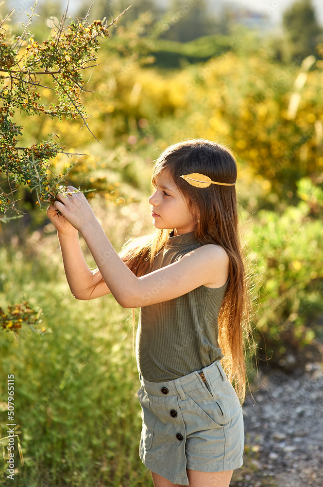 pretty girl on the nature
