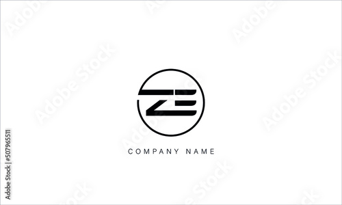 EZ, ZE Abstract Letters Logo Monogram photo