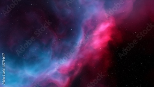 Fototapeta Naklejka Na Ścianę i Meble -  Space of night sky with cloud and stars