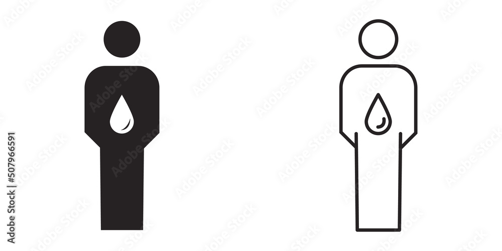 Obraz premium Hydrate icon stock vector. Simple creative element for graphic design, logo, web site, social media, mobile app, ui illustration.