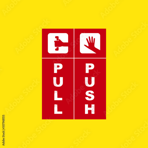 Push and Pull Door SIgn home and office