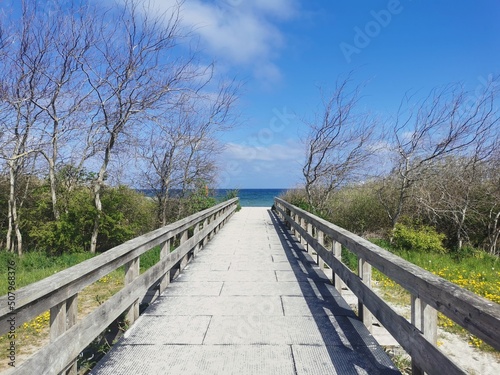 Access to the beach at the Baltic Sea in the north of Germany © Christian Kaehler