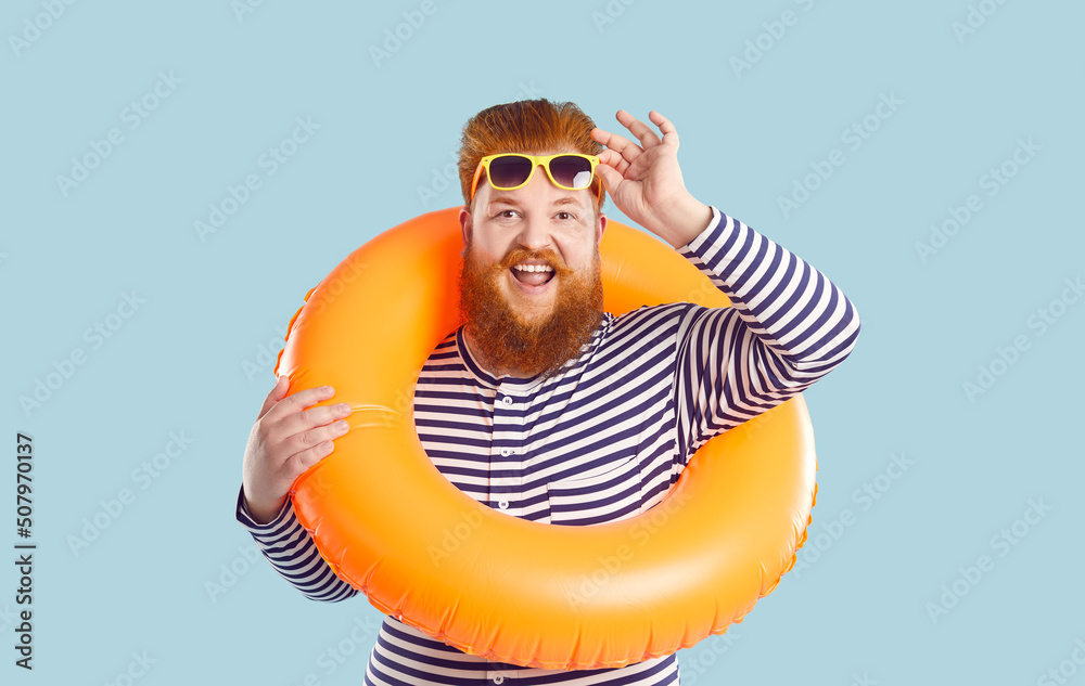 Fat man sunglasses top