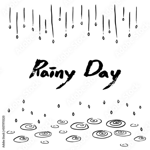 rainy day-10. 빗방울, 물파장