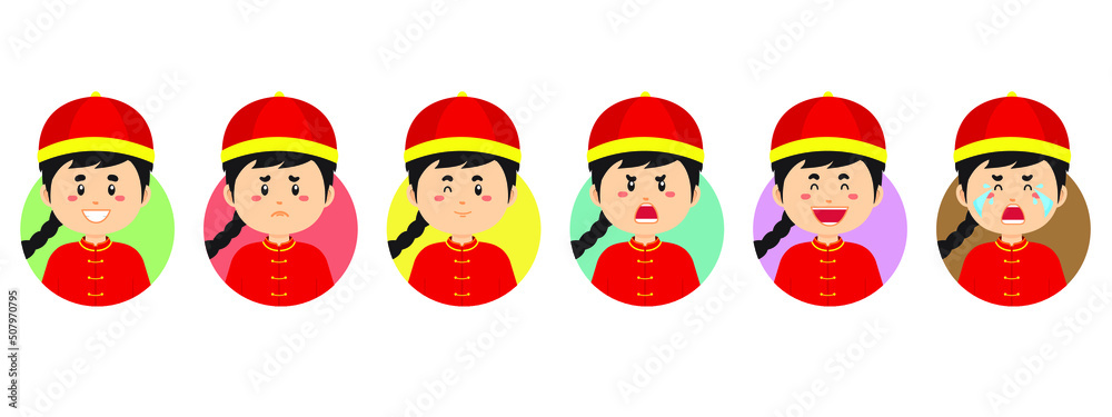 China Avatar with Various Expression