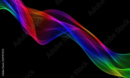 Abstract background - colorful waves and lines.Colorful blur wavy abstract background.Abstract colorful background. Spectrum wave.