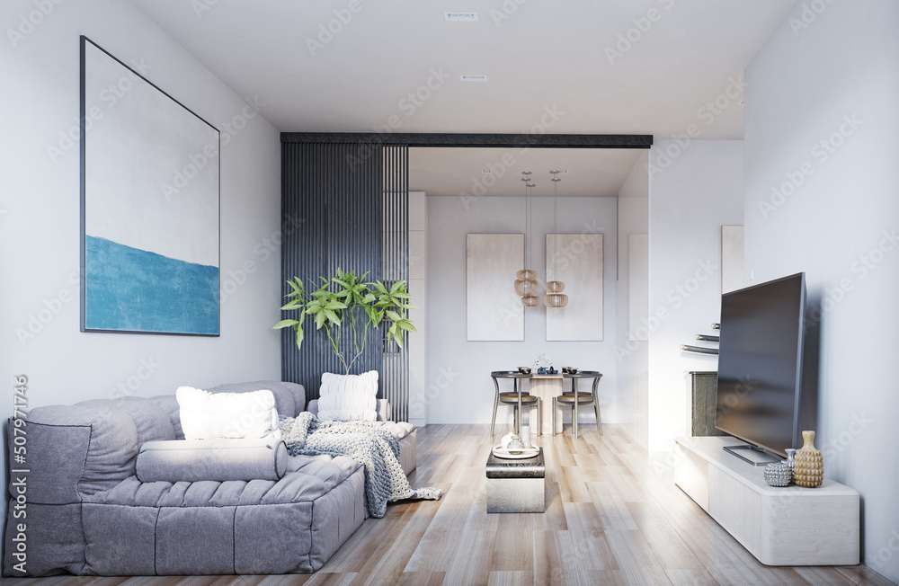 Fototapeta premium modern living room interior.